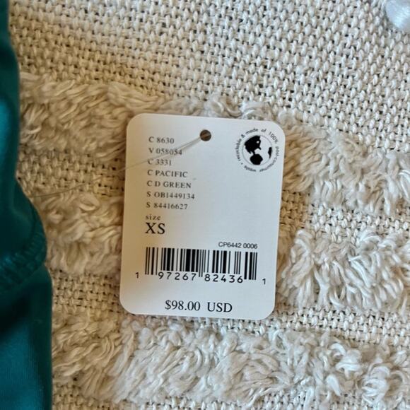 NWT Free People FP Movement Back It Up Jumpsuit dark green size x-small - Picture 9 of 11